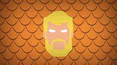 Heroes dc comics minimalistic blo0p aquaman
