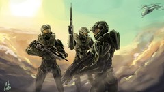 Heroes spartans science fiction fan art halo artwork master 