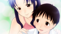 Hh evangelion shinjixmisato comforting