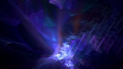 Hidden blue abstract smoke