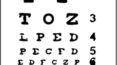 High Resolution tavola esame ottico