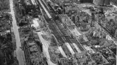 High train postdam railroad