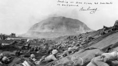 High ww2 troops attacking iwo jima Resolution