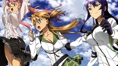Highschool of the dead busujima saeko panties Miyamoto Rei 
