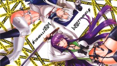 Highschool of the dead lying down panties hentai thigh highs