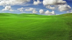 Hills Green fields skies