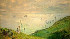 Hills Sailboats paintings impressionism Claude Monet