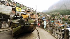 Hills War weapons Guns police slum roads Rio de Janeiro Brazil 
