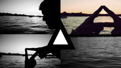 Hipster triangle girlfriend and