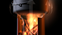 Hobo stove convection high