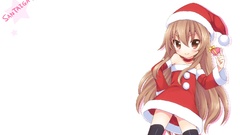 Holidays Christmas brunettes toradora aisaka taiga Simple 