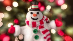 Holidays snowman happy