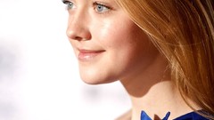 Hollywood Actress stills brunettes models Dakota Fanning blue 