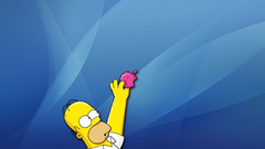 Homer apple logo funny