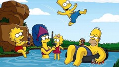 Homer Simpson Marge Simpson Bart Simpson Lisa Simpson cartoon