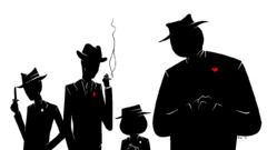 homestuck artwork comic art silhouette smoking white background