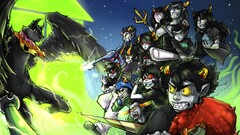 homestuck comic art comics web comic Green yellow eyes red eyes