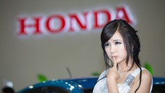 Honda asians models black hair Korean Ryu Ji Hye