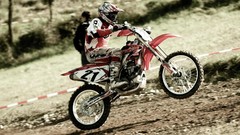 Honda motocross motorbikes