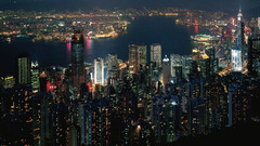 Hong-Kong City lights