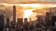 Hong Kong cityscapes city skyline hong kong bay