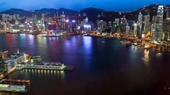 Hong Kong cityscapes city skyline night landscapes hong kong bay