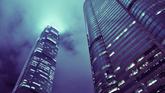 Hong Kong low-angle shot
