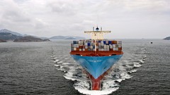 Hong Kong maersk line cargo ship