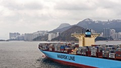 Hong Kong maersk line cargo ship
