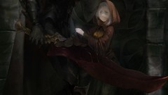 Hood armor Swords artwork artistic capes dungeons