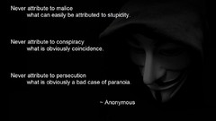 Hood masks Anonymous Quotes
