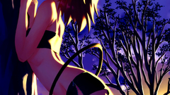 Horns anime girls tails moe (anime concept)