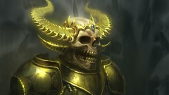 Horns armor skulls artwork