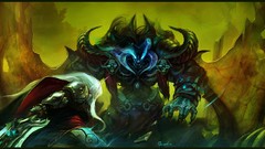 Horns armor Swords demons artwork fantasy art long ears