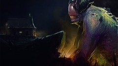 Horns creatures artwork fantasy art