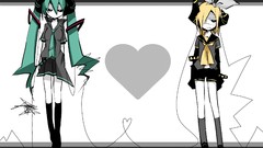 Horns hatsune miku vocaloid kagamine rin twintails eyepatch