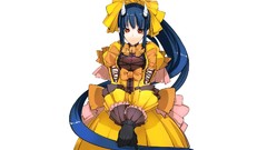 Horns long hair blue