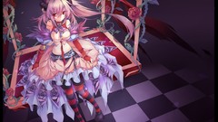 Horns long hair pink