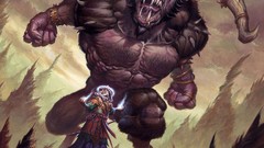 Horns mage artwork fantasy art Minotaurus