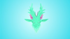 Horns male fan art minimalistic Dota 2 artwork video games 