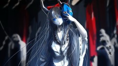 Horns masks anime girls touhou ibuki suika demons video games 