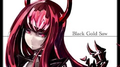 Horns red eyes anime girls black rock shooter redheads Simple 