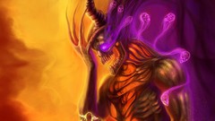 Horns skulls artwork fantasy art