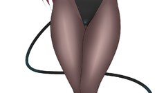 Horns stockings tails cleavage hentai bunny suit huge boobs 