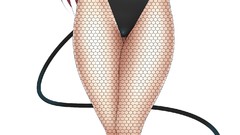 Horns tails cleavage hentai bunny suit huge boobs bunny ears 