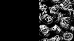 Horror berserk grayscale Manga