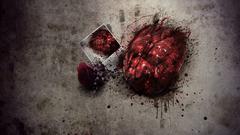 Horror creepy brain
