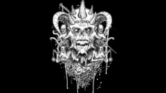 Horror monochrome greyscale black