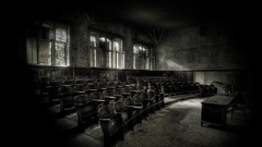 Horror monochrome scary