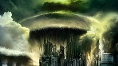 Horror science fiction cityscapes Photo manipulation digital 